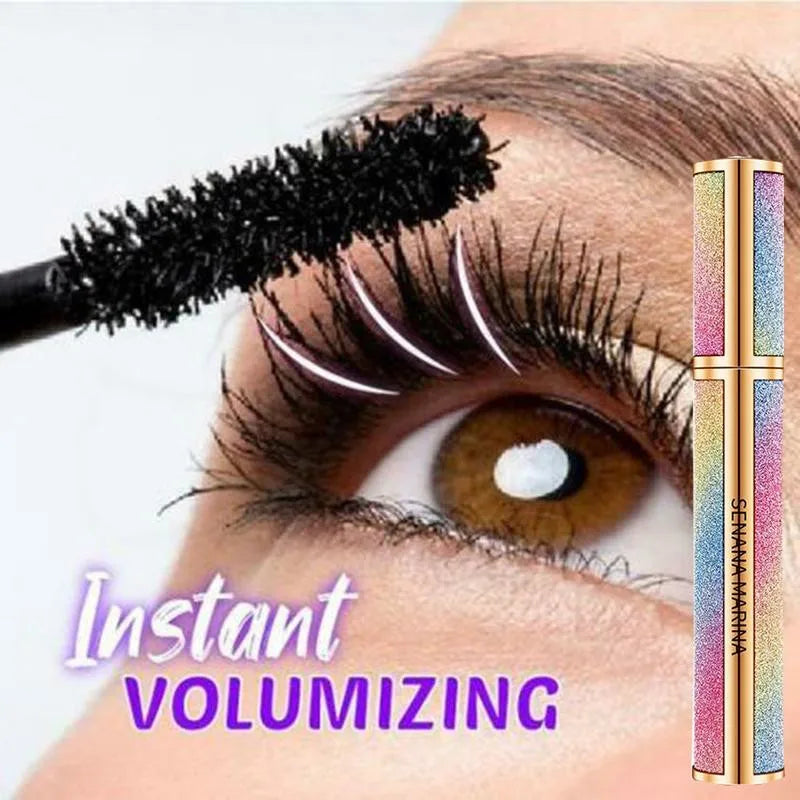 SENANA Marina Mascara Vivid Galaxy 4D Mascara Silk Fiber Lashes Thick Lengthening Mascara Long Black Lash Eyelash Extension