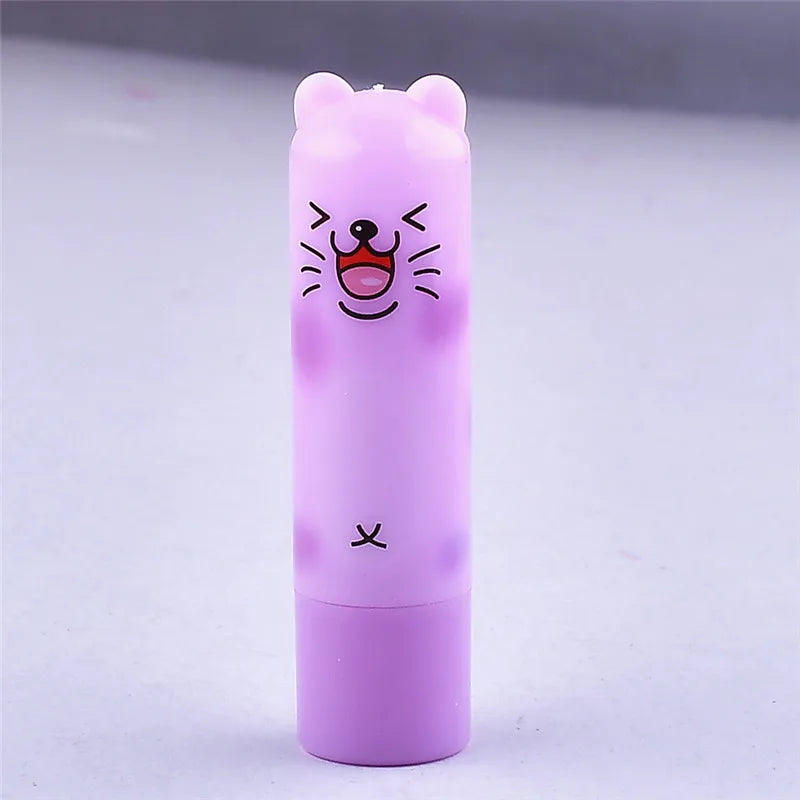 New Makeup Moisturizing Colourless Lip Balm Natural Plant Sphere Lip Gloss Fruit Embellish lipstick Cute smile face Makeup