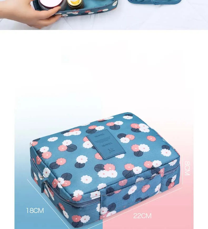 Outdoor Multifunction travel Cosmetic Bag Women Toiletries Organizer Waterproof Female Storage Make up Cases