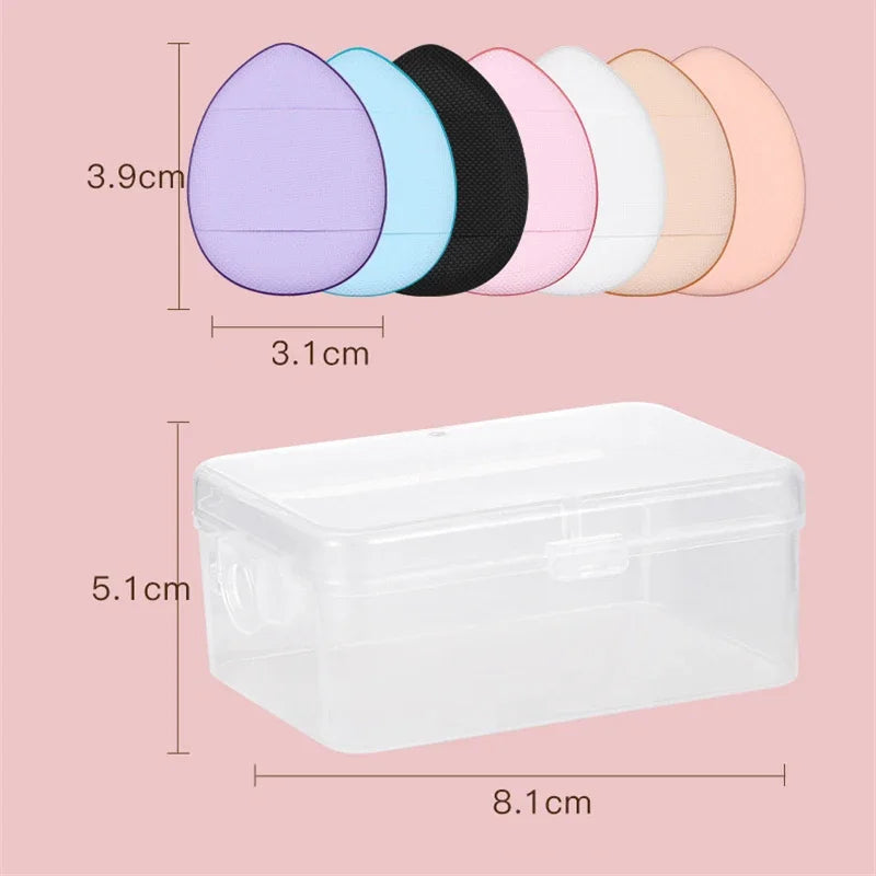 3/10pcs Mini Size Professional Cosmetic Cushion Puff Concealer Foundation Detail Puff Finger Puff Set Makeup Sponge Beauty Tool