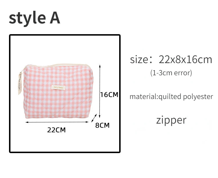 Large Capacity Women's Cosmetic Bags Cases Casual Ladies Small Storage Bag with Zipper Female Travel Clutch Bag Small Handbags