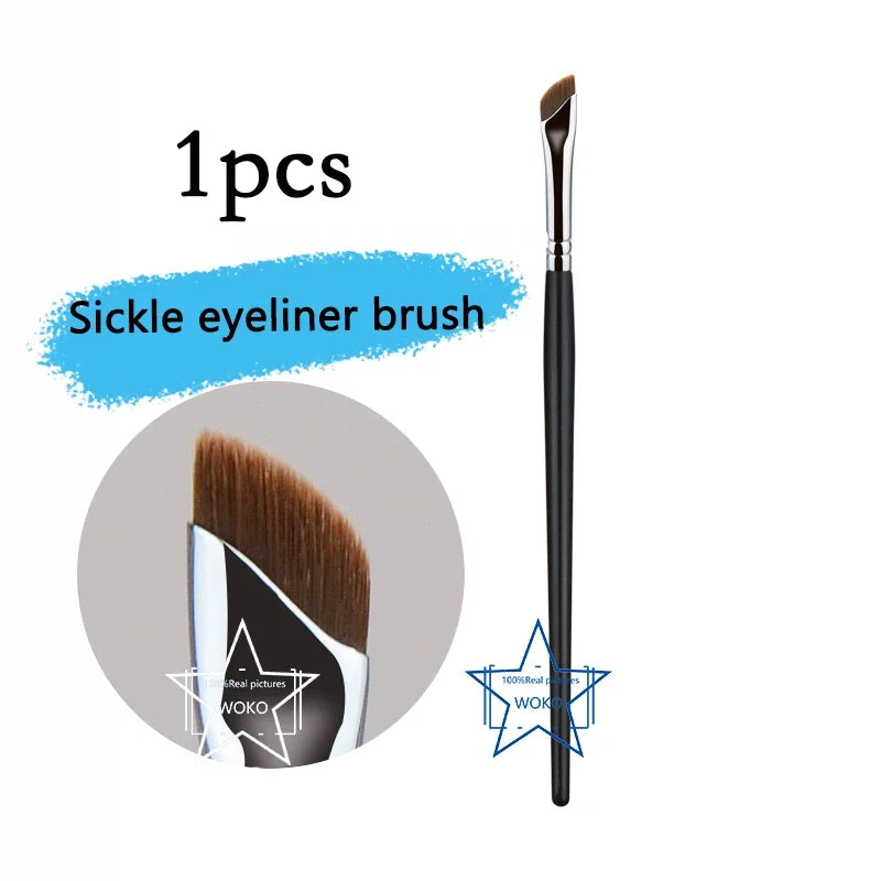 Upgrade Blade Eyeliner Brush Ultra Thin Fine Angle Flat Eyebrow Brush Under The Eye Makeup Brushes Precise Detail Brush white