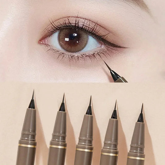 Ultra Thin Black Brown Lower Eyelash Eyeliner Pen Waterproof Lasting Smooth Lying Silkworm Eyes Liner Pencils Eye Makeup Tools