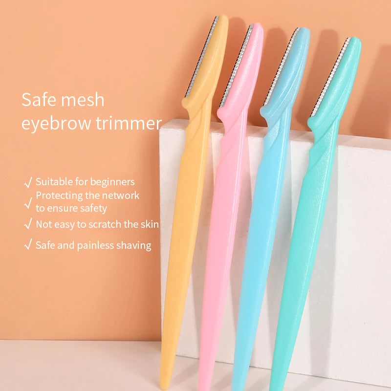 3pcs Eyebrow Trimmer Blade Shaver Portable Face Razor Eye Brow Epilation Hair Removal Cutters Safety Razor Woman Makeup