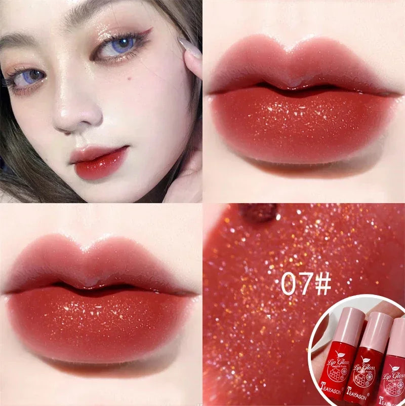 Mirror Water Light Lip Gloss Transparent Glass Lasting Moisturizing Waterproof Liquid Lipstick Pearlescent Fine Shine Lip Glaze