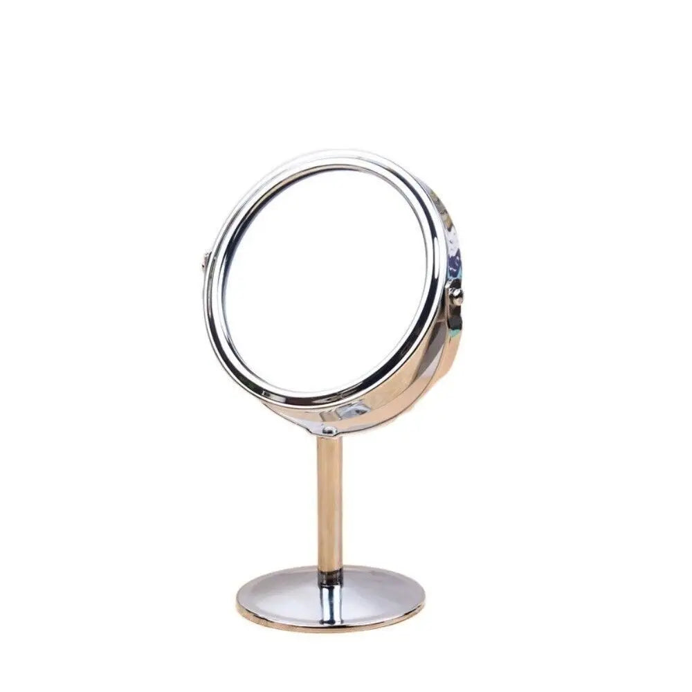 High Quality Iron-carbon Alloy Makeup Mirror Glass Oval Double Cosmetic Mirror Silver Mirror