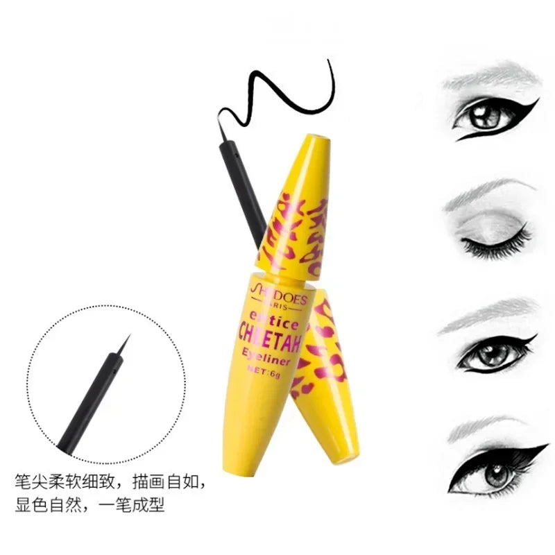 Liquid Eyeliner Soft and Ultra-fine Brush Not Easy To Take Off Makeup Waterproof and Sweatproof Quickdrying Cosmetics Eye Liner