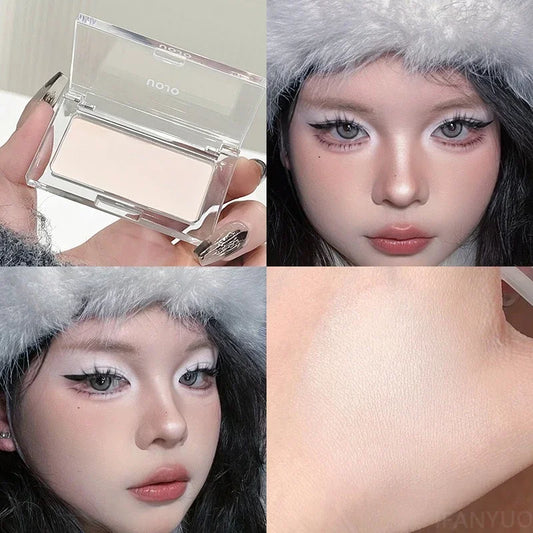 Matte Highlighter Palette Naturally Brightening Contouring Makeup Monochrome Eyeshadow Cut Off Eyeshadow Lying Silkworm Pigments