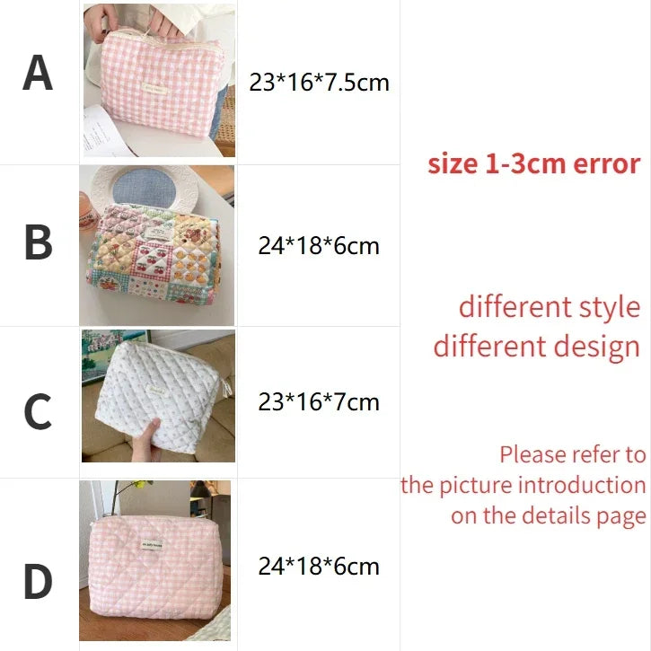 Large Capacity Women's Cosmetic Bags Cases Casual Ladies Small Storage Bag with Zipper Female Travel Clutch Bag Small Handbags