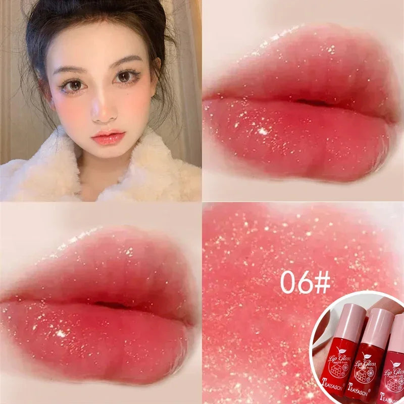 Mirror Water Light Lip Gloss Transparent Glass Lasting Moisturizing Waterproof Liquid Lipstick Pearlescent Fine Shine Lip Glaze