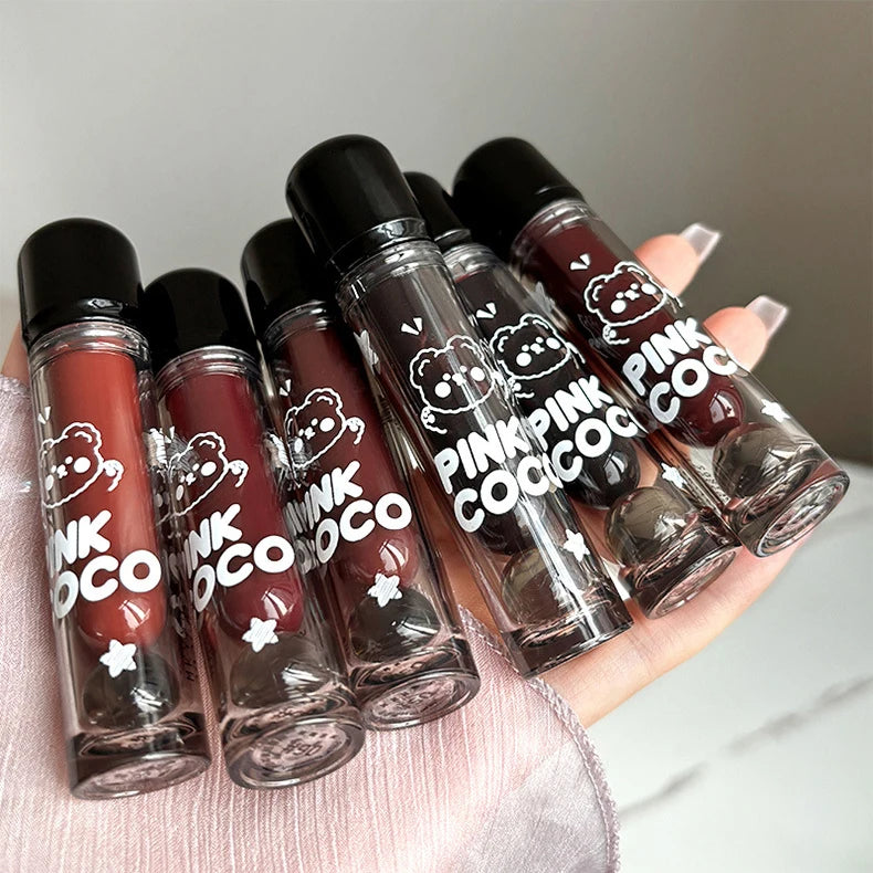 Punk Juice Red Lipgloss Black Mirror Glass Water Light Clear Lip Glaze Waterproof Non Stick Liquid Lipstick Nude Lip Tint Makeup