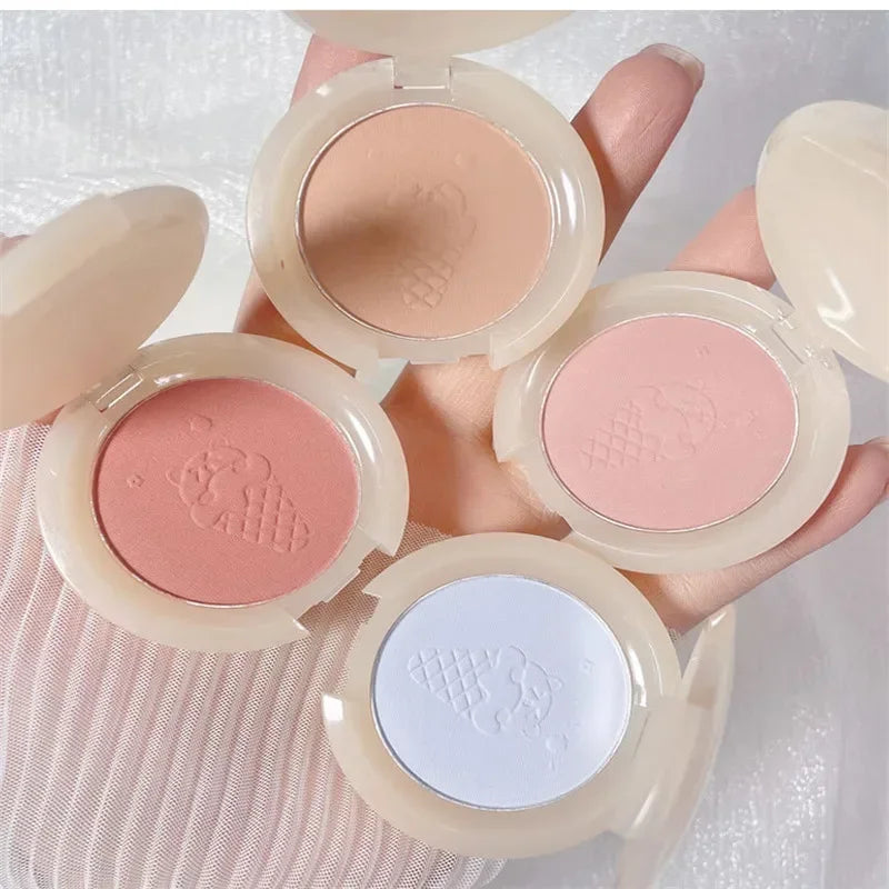 Monochrome Blush Face Mineral Pigment Peach Orange Nude Pink Blue Matte Natural Blush Contour Shadow Cheek Blusher Cosmetic