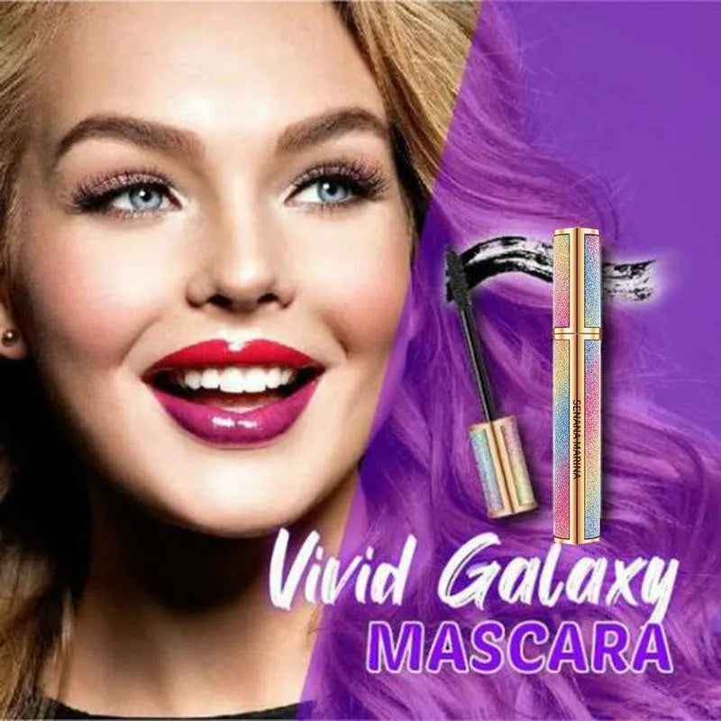 SENANA Marina Mascara Vivid Galaxy 4D Mascara Silk Fiber Lashes Thick Lengthening Mascara Long Black Lash Eyelash Extension