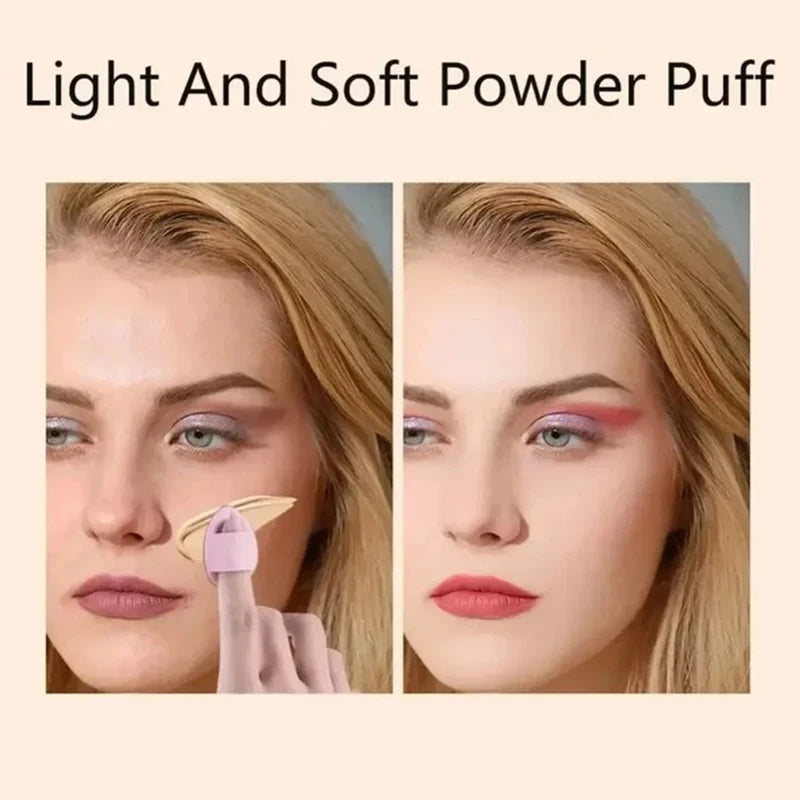 12Pcs Makeup Sponge Velvet Triangle Powder Puff Face Finger Puffs Mini Beauty Egg Liquid Foundation Tools Make Up Accessories