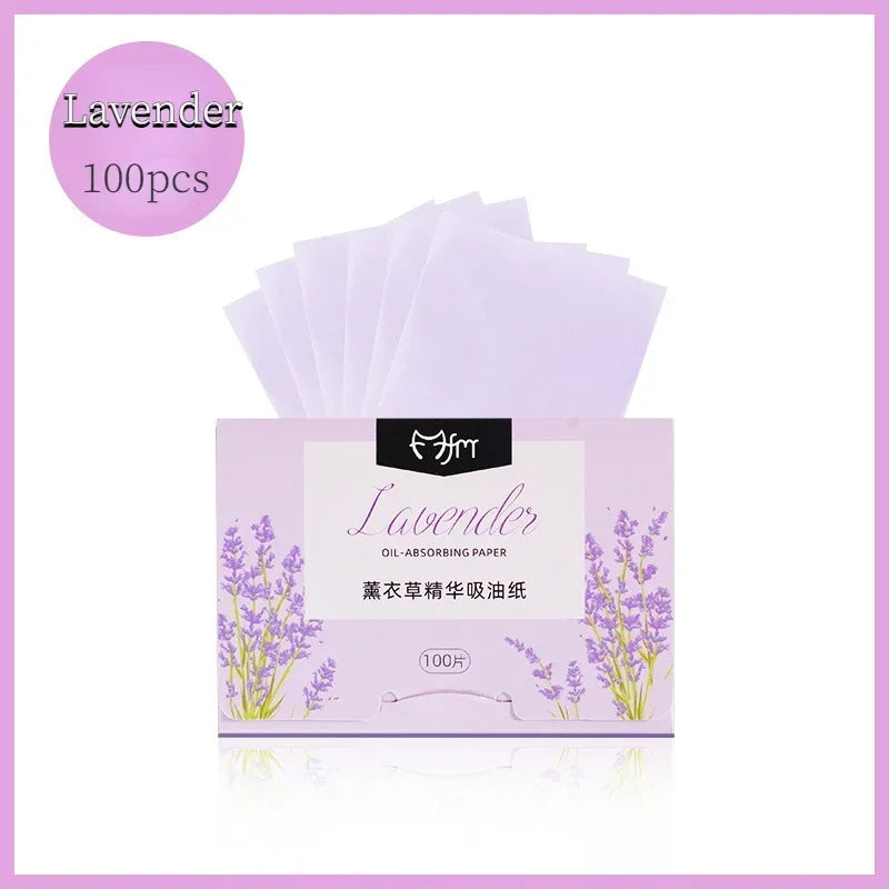 100pcs/set Facial Oil Blotting Paper Matte Face Wipes Oil Control Oil-absorbing Face Cleaning Beauty Makeup Tools Accessories