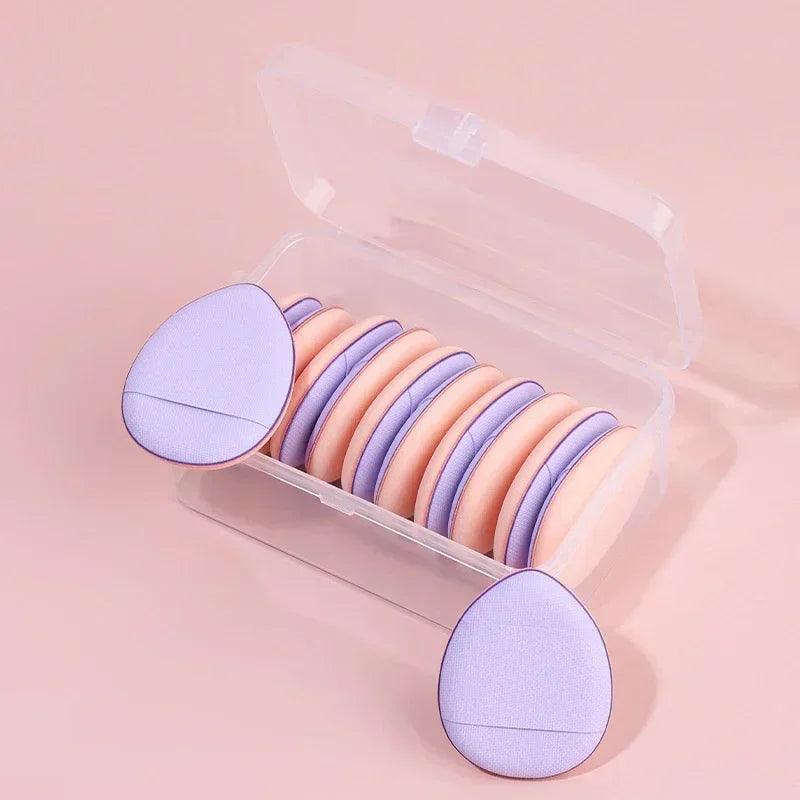 3/10pcs Mini Size Professional Cosmetic Cushion Puff Concealer Foundation Detail Puff Finger Puff Set Makeup Sponge Beauty Tool