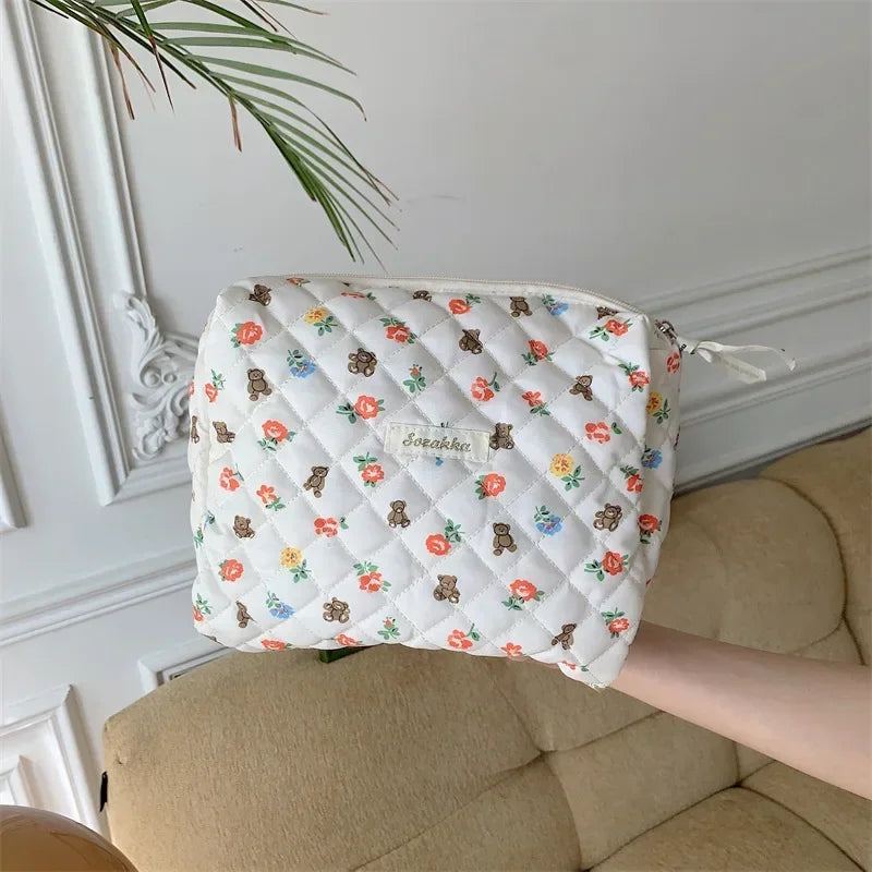 Large Capacity Women's Cosmetic Bags Cases Casual Ladies Small Storage Bag with Zipper Female Travel Clutch Bag Small Handbags