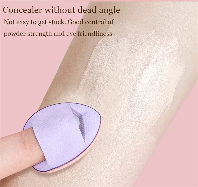 3/10pcs Mini Size Professional Cosmetic Cushion Puff Concealer Foundation Detail Puff Finger Puff Set Makeup Sponge Beauty Tool