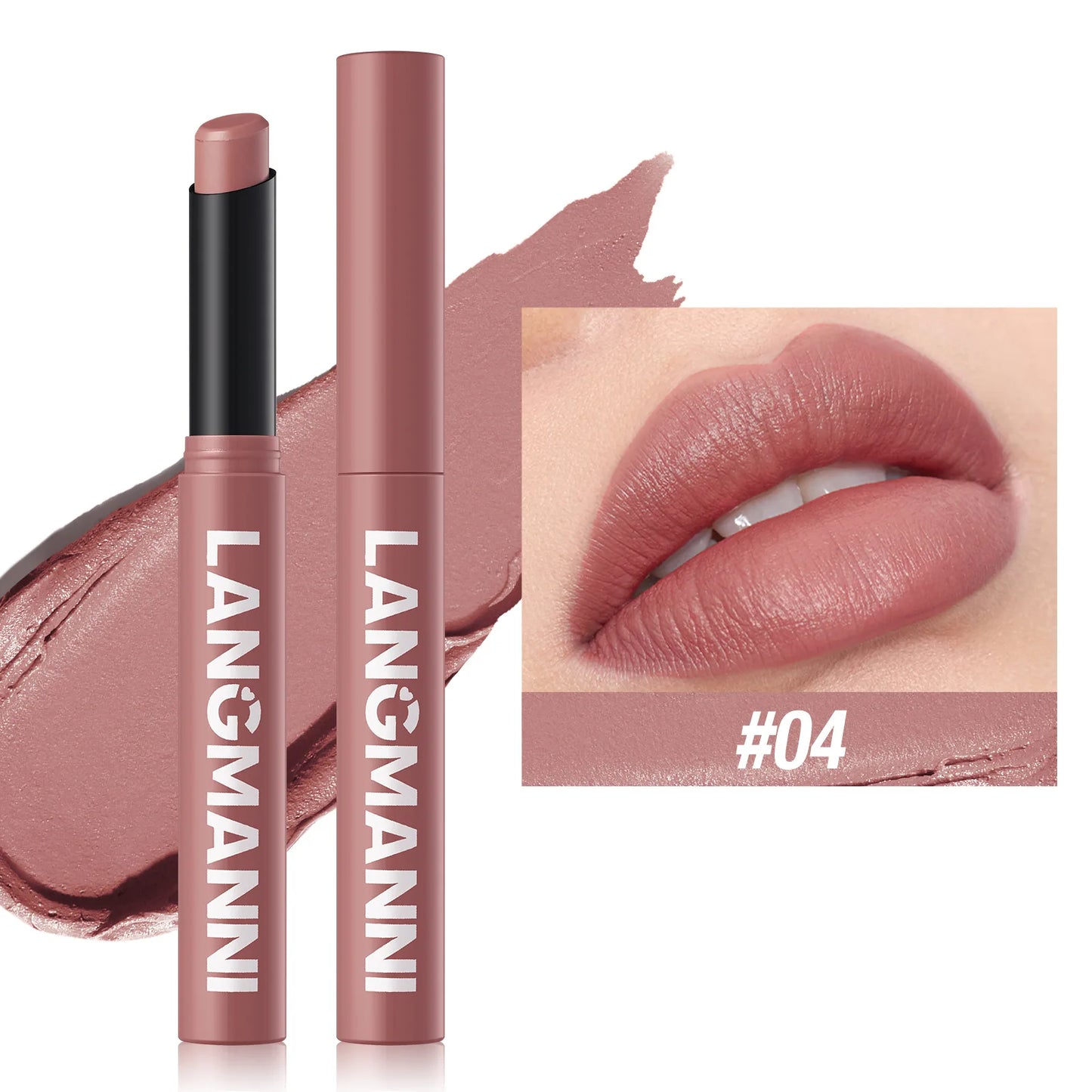 LANGMANNI 12 Color Matte Lipstick Soft Silky Texture Quick Dry Waterproof Long Lasting Non Fading Fashion Hot Sales Lipstick 2g