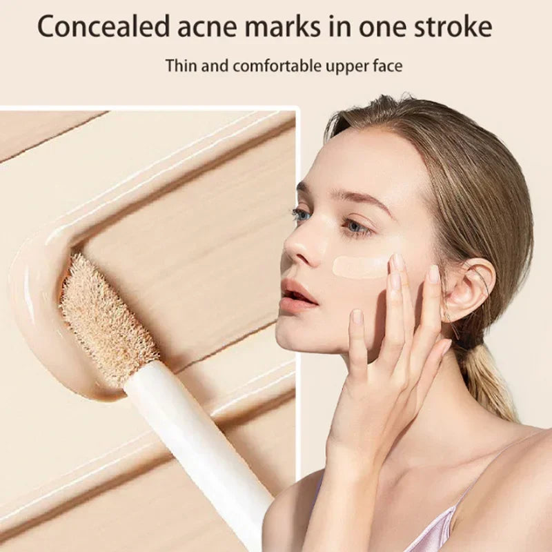 Waterproof Concealer Pen Full Coverage Cover Dark Circles Acne Pores Concealer Pen Matte Foundation Cream Facial Makeup Cosmetic