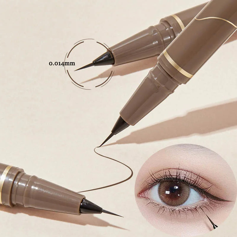 Ultra Thin Black Brown Lower Eyelash Eyeliner Pen Waterproof Lasting Smooth Lying Silkworm Eyes Liner Pencils Eye Makeup Tools