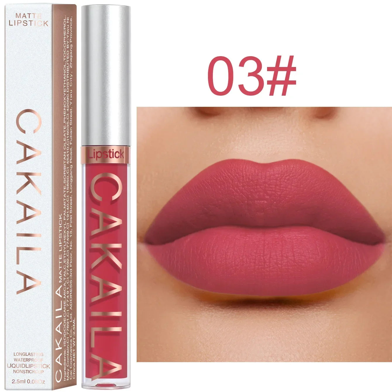 Liquid Lipstick Lip Makeup Women Beauty Red Nonstick Cup Waterproof Lip Gloss Sexy Long Lasting Velvet Matte Lip Gloss