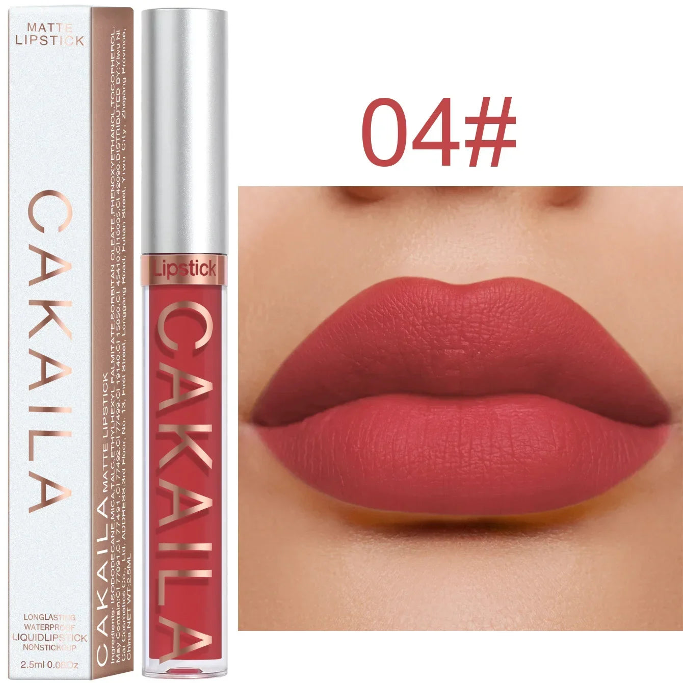 Liquid Lipstick Lip Makeup Women Beauty Red Nonstick Cup Waterproof Lip Gloss Sexy Long Lasting Velvet Matte Lip Gloss