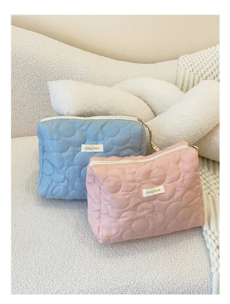 Large Capacity Women's Cosmetic Bags Cases Casual Ladies Small Storage Bag with Zipper Female Travel Clutch Bag Small Handbags