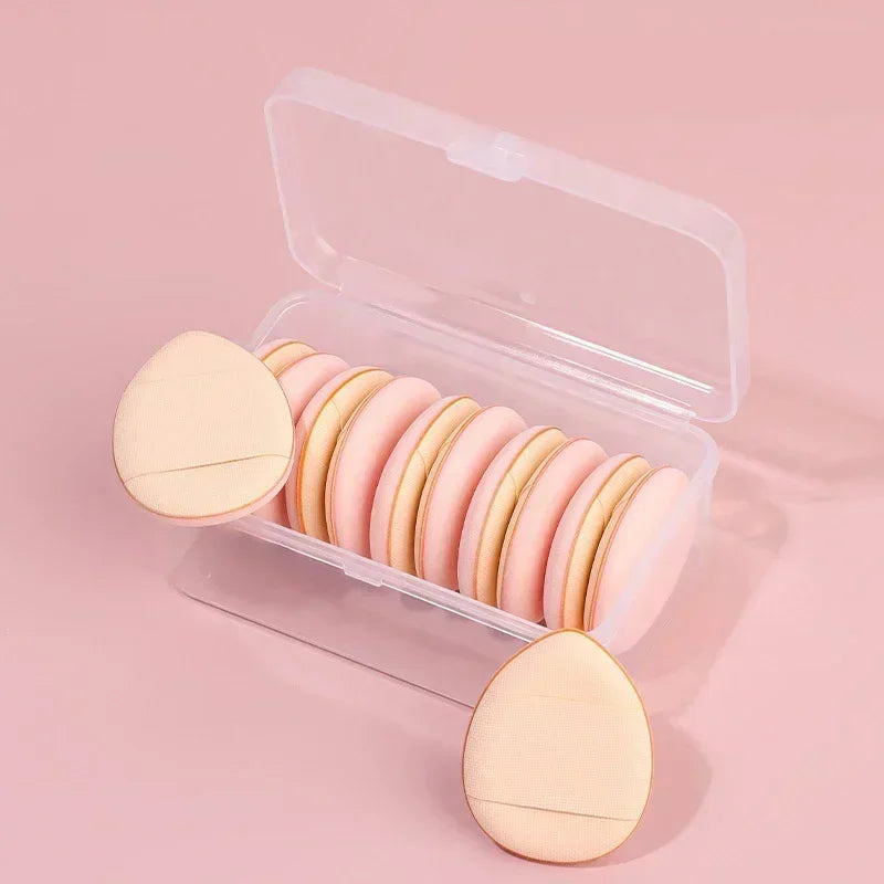 3/10pcs Mini Size Professional Cosmetic Cushion Puff Concealer Foundation Detail Puff Finger Puff Set Makeup Sponge Beauty Tool