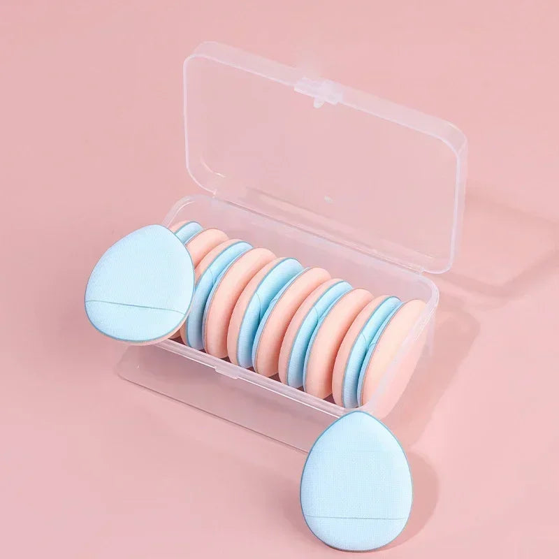 3/10pcs Mini Size Professional Cosmetic Cushion Puff Concealer Foundation Detail Puff Finger Puff Set Makeup Sponge Beauty Tool