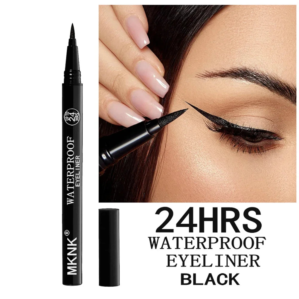 Quick-dry Eyeliner Pencil Makeup Long Lasting Smooth Matte Eye Liner Waterproof Anti Smudge Liquid Eyeliner Pen Eyes Cosmetics