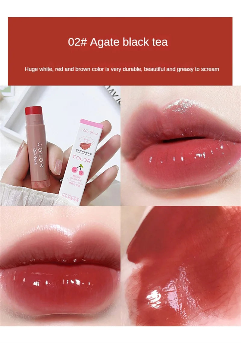 Moisturize Lip Balm Lipstick Hydrate Cute Girl Plump Lip Water Light Lip Glaze Makeup Korean Lipstick Cosmetic 3 Colors