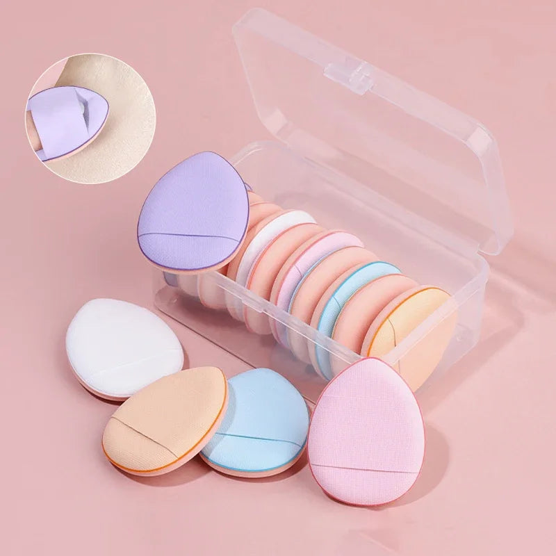 3/10pcs Mini Size Professional Cosmetic Cushion Puff Concealer Foundation Detail Puff Finger Puff Set Makeup Sponge Beauty Tool