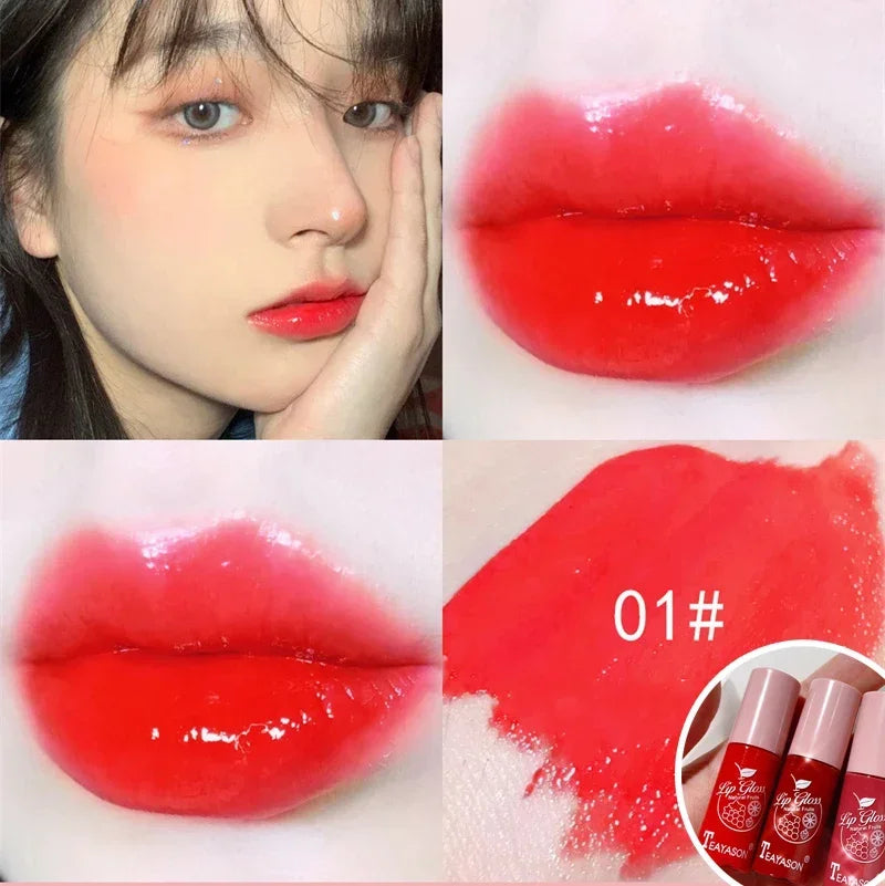 Mirror Water Light Lip Gloss Transparent Glass Lasting Moisturizing Waterproof Liquid Lipstick Pearlescent Fine Shine Lip Glaze