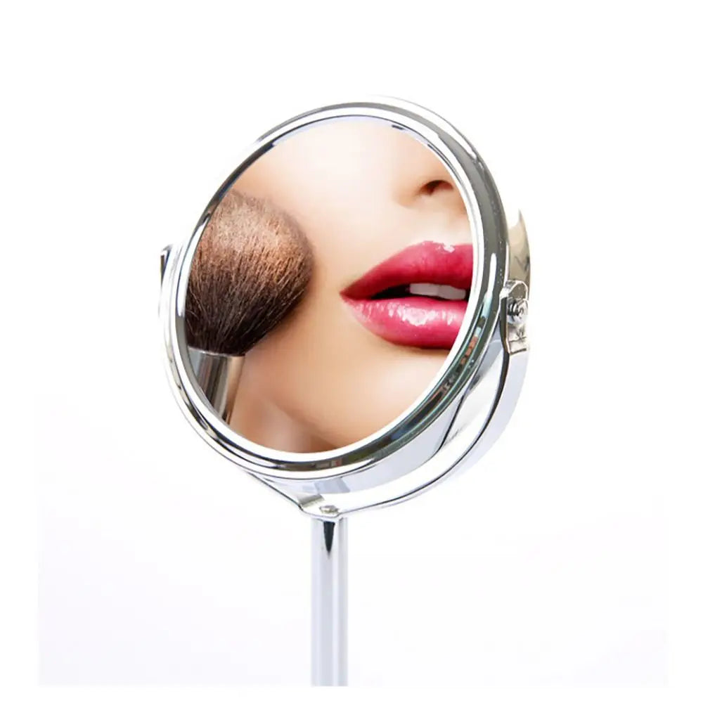 High Quality Iron-carbon Alloy Makeup Mirror Glass Oval Double Cosmetic Mirror Silver Mirror