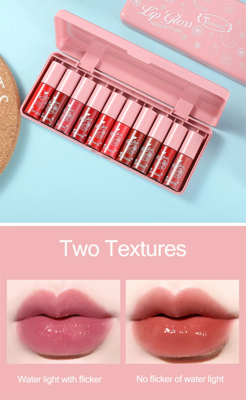 Mirror Water Light Lip Gloss Transparent Glass Lasting Moisturizing Waterproof Liquid Lipstick Pearlescent Fine Shine Lip Glaze