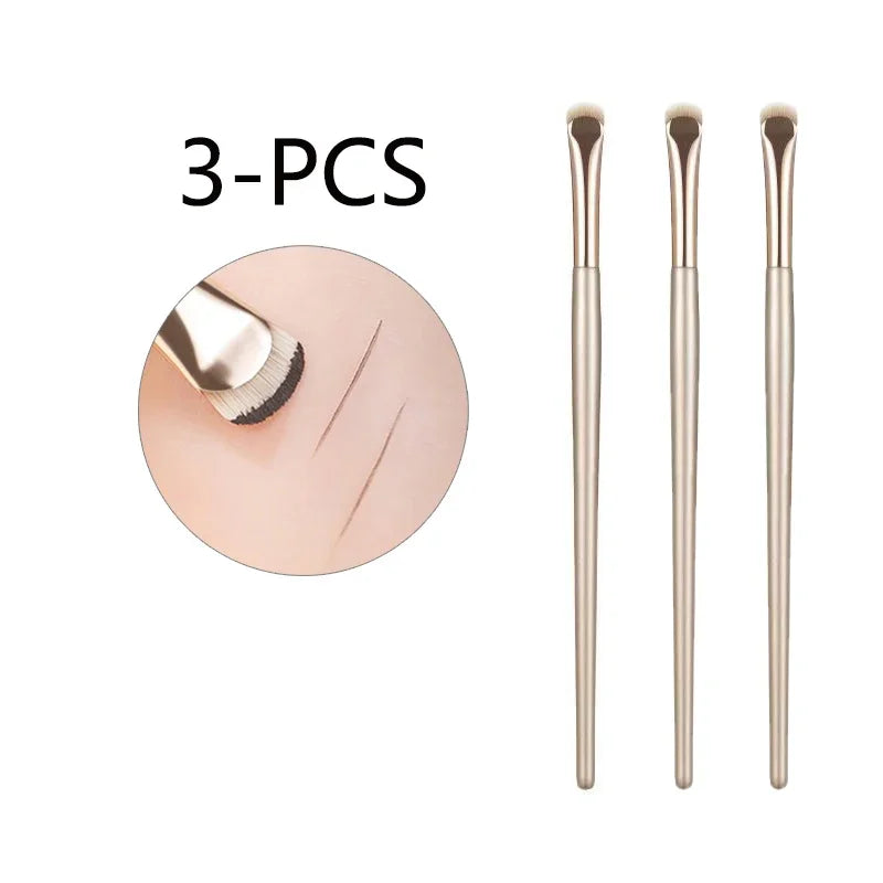 Upgrade Blade Eyeliner Brush Ultra Thin Fine Angle Flat Eyebrow Brush Under The Eye Makeup Brushes Precise Detail Brush white