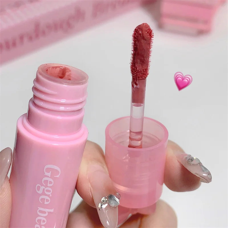 Waterproof Mirror Bow Tie Lip Gloss 6 Colors Sparkling Glitter Liquid Lipstick Shimmer Pearl Lip Gloss Jelly Lip Korean Make Up