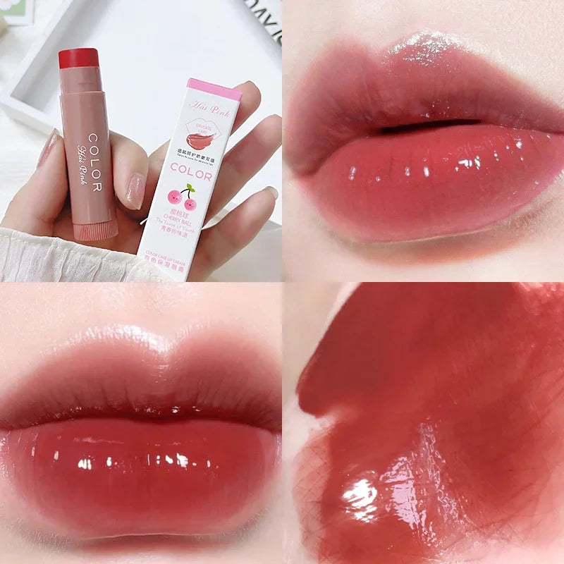 Moisturize Lip Balm Lipstick Hydrate Cute Girl Plump Lip Water Light Lip Glaze Makeup Korean Lipstick Cosmetic 3 Colors