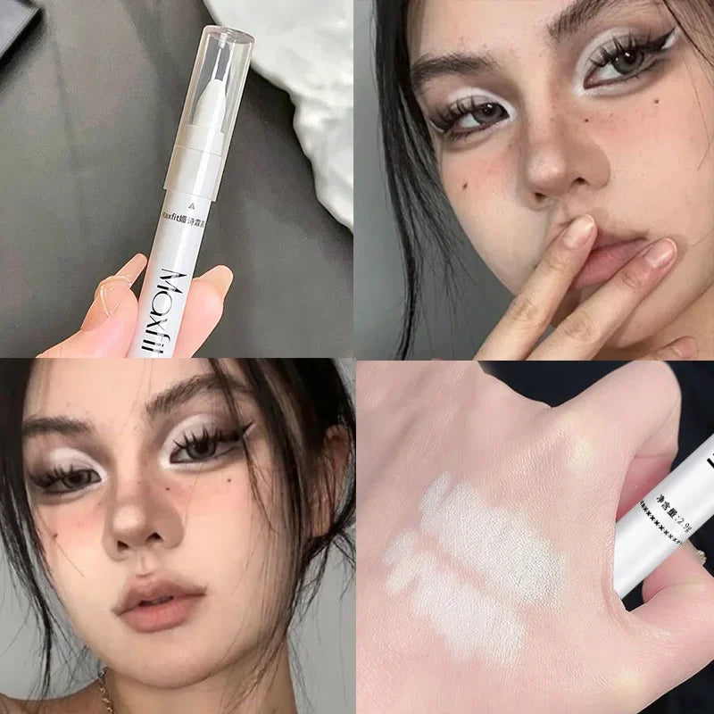 1pc Shimmering Highlight Stick, Glitter White Eyeshadow Pencil for Bright Eyes, Dazzling Effect Makeup Highlighter Pencil