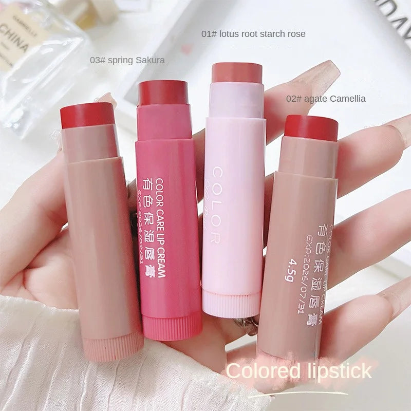 Moisturize Lip Balm Lipstick Hydrate Cute Girl Plump Lip Water Light Lip Glaze Makeup Korean Lipstick Cosmetic 3 Colors