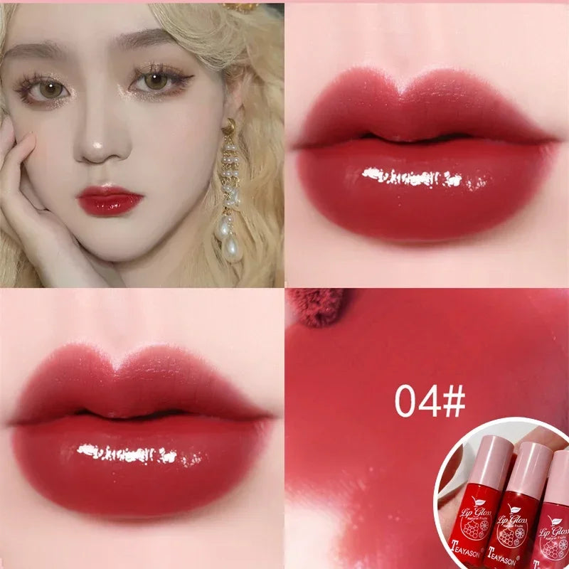 Mirror Water Light Lip Gloss Transparent Glass Lasting Moisturizing Waterproof Liquid Lipstick Pearlescent Fine Shine Lip Glaze