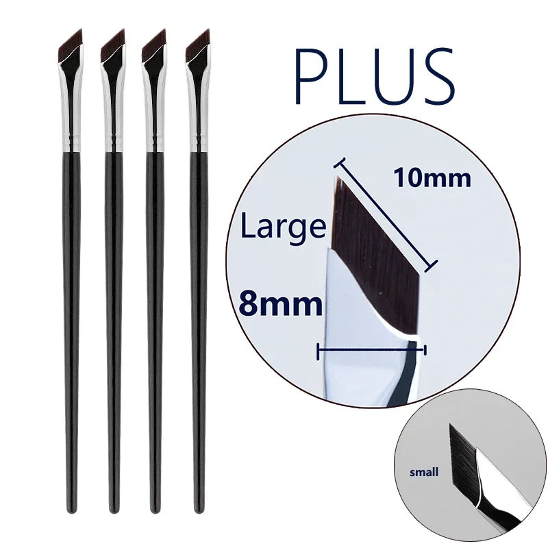 Upgrade Blade Eyeliner Brush Ultra Thin Fine Angle Flat Eyebrow Brush Under The Eye Makeup Brushes Precise Detail Brush white