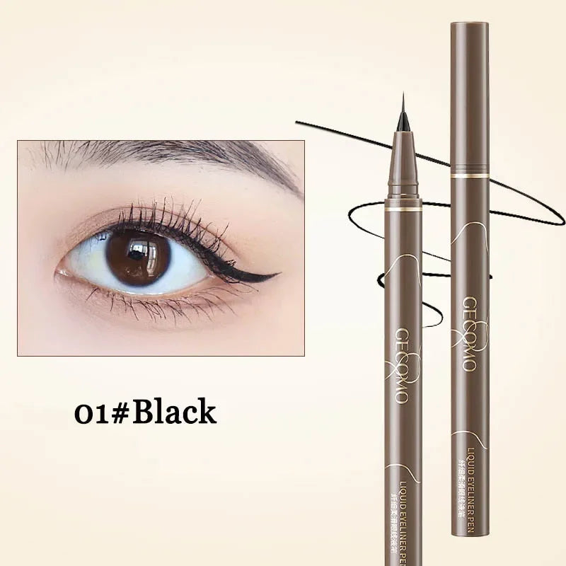 Ultra Thin Black Brown Lower Eyelash Eyeliner Pen Waterproof Lasting Smooth Lying Silkworm Eyes Liner Pencils Eye Makeup Tools