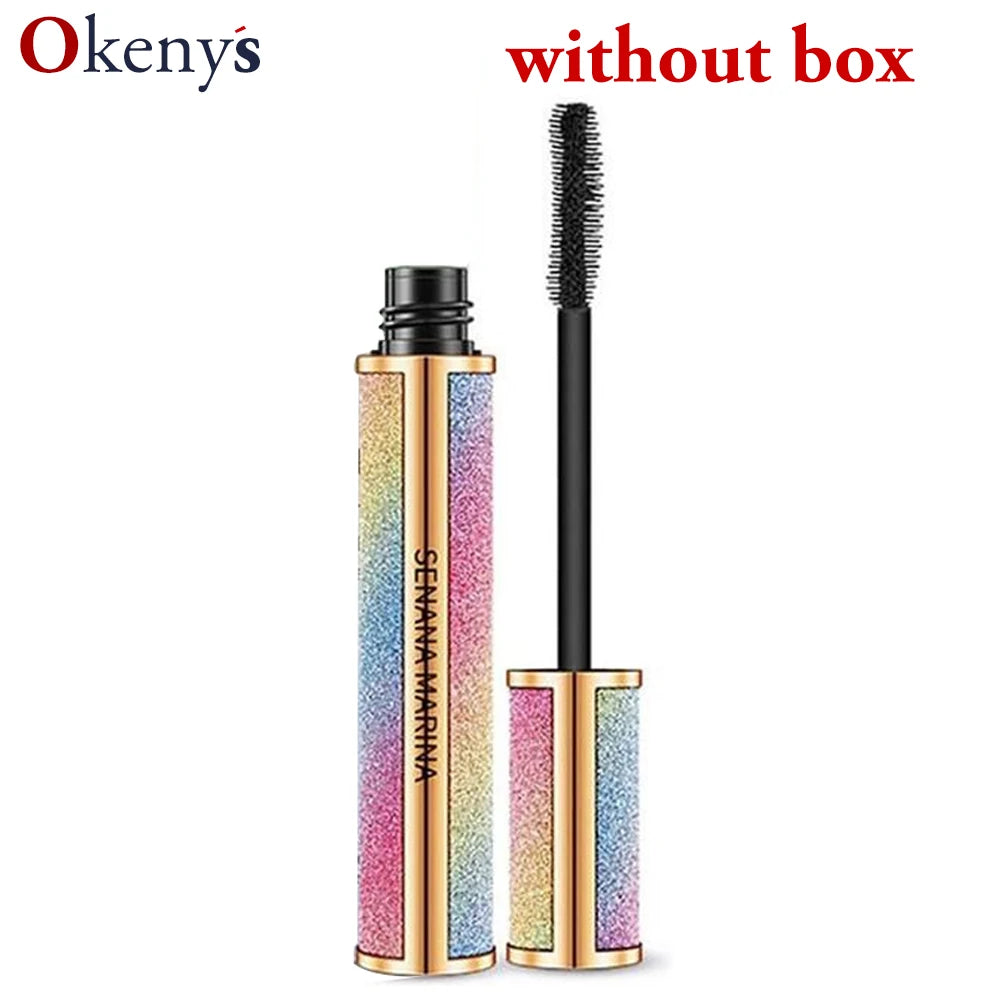 SENANA Marina Mascara Vivid Galaxy 4D Mascara Silk Fiber Lashes Thick Lengthening Mascara Long Black Lash Eyelash Extension