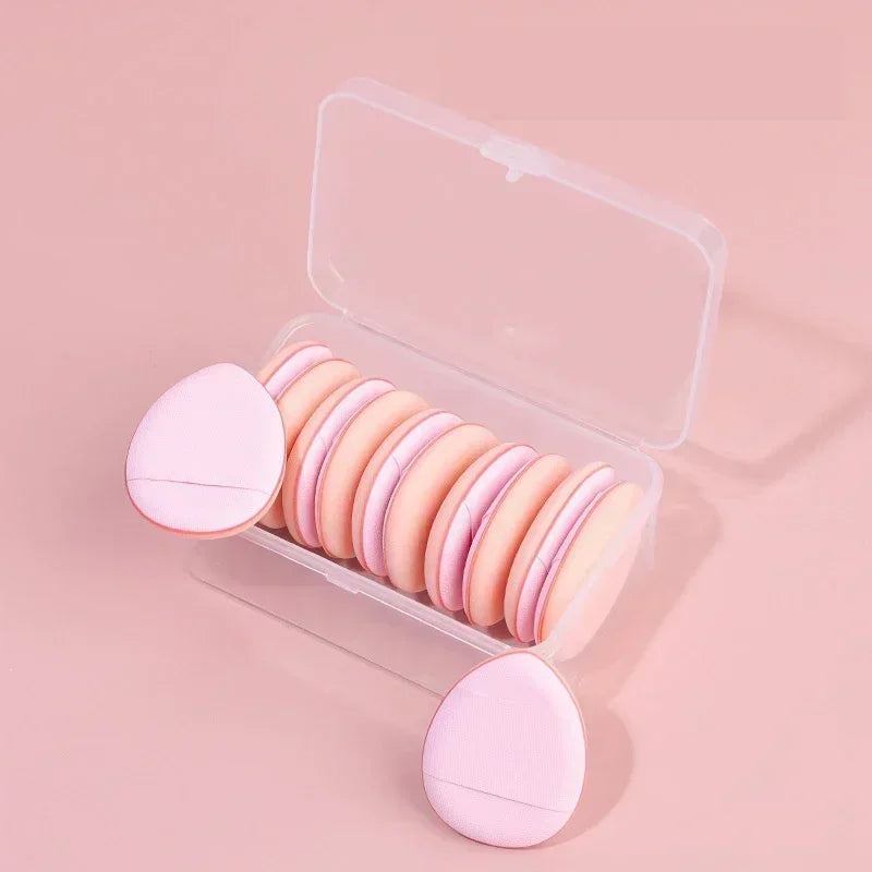 3/10pcs Mini Size Professional Cosmetic Cushion Puff Concealer Foundation Detail Puff Finger Puff Set Makeup Sponge Beauty Tool