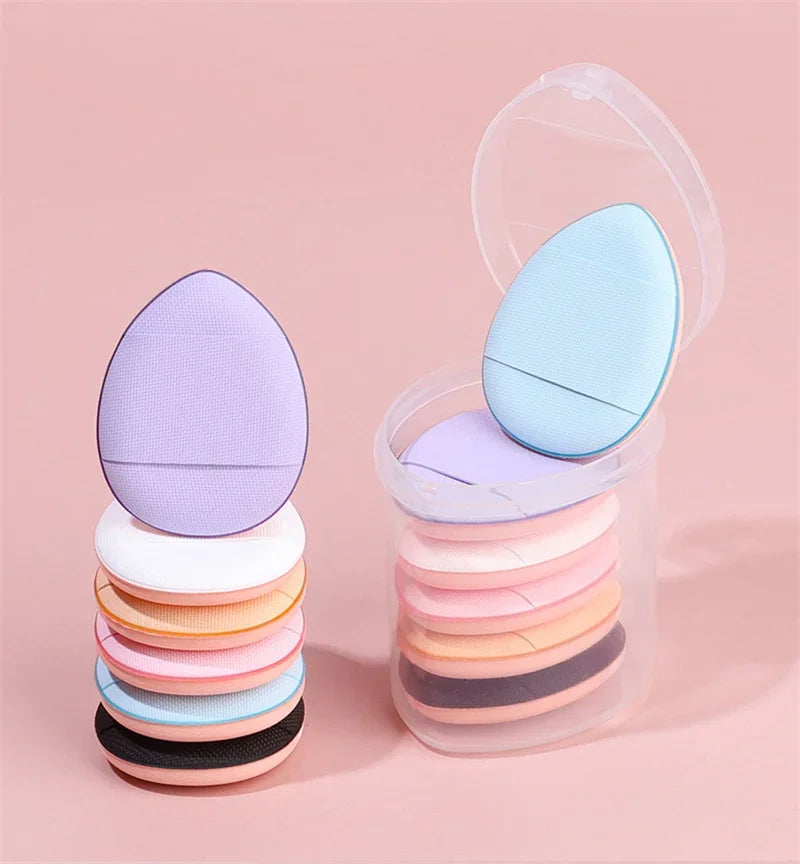 3/10pcs Mini Size Professional Cosmetic Cushion Puff Concealer Foundation Detail Puff Finger Puff Set Makeup Sponge Beauty Tool