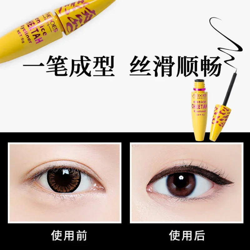 Liquid Eyeliner Soft and Ultra-fine Brush Not Easy To Take Off Makeup Waterproof and Sweatproof Quickdrying Cosmetics Eye Liner