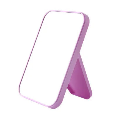 Small Folding Makeup Mirror Portable Makeup Mirror Student Dormitory Desktop Desktop Small Mirror Wholesale Square Mirrors