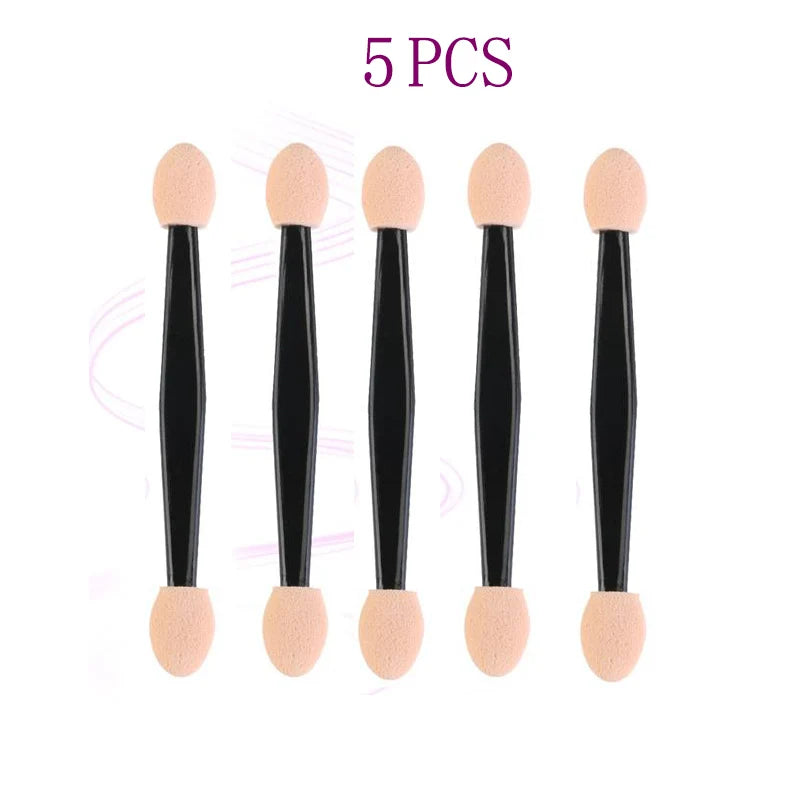 5/30/50/100pcs Disposable Eye Shadow Brushes Beauty Makeup Tool Reusable Dual Sided Sponge Stick Portable Applicator Accessories